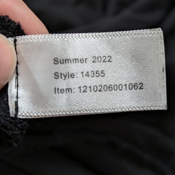 Marine Layer black Lexi Rib fit and flare midi dress XL - Picture 9 of 10